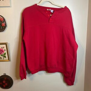 Unbranded Men's Red and Pink Sweatshirt
